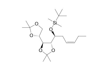 tert-Butyl-[(Z,1S)-1-[(4R,5S)-5-[(4R)-2,2-dimethyl-1,3-dioxolan-4-yl]-2,2-dimethyl-1,3-dioxolan-4-yl]hex-3-enoxy]-dimethyl-silane