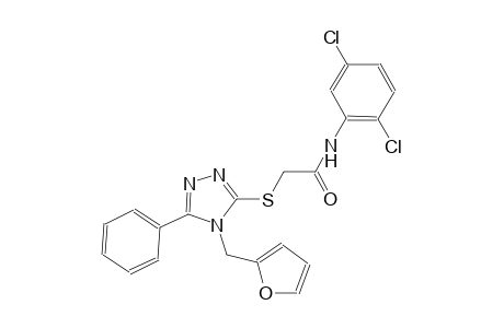 N-(2,5-dichlorophenyl)-2-{[4-(2-furylmethyl)-5-phenyl-4H-1,2,4-triazol-3-yl]sulfanyl}acetamide