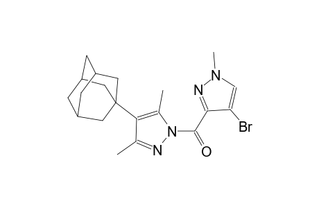 4-(1-adamantyl)-1-[(4-bromo-1-methyl-1H-pyrazol-3-yl)carbonyl]-3,5-dimethyl-1H-pyrazole