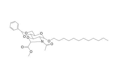 2-(.beta.-Dodecyloxy)-4-acetyl-5-methoxycarbonyl-12-phenyl-1-aza-1,6,9,11-tetraoxatricyclo[8.4.3.1(9,13).0(3,7)]tridecane