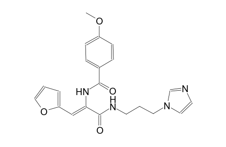N-[(Z)-2-(2-furyl)-1-({[3-(1H-imidazol-1-yl)propyl]amino}carbonyl)ethenyl]-4-methoxybenzamide