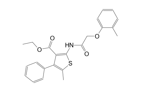 ethyl 5-methyl-2-{[(2-methylphenoxy)acetyl]amino}-4-phenyl-3-thiophenecarboxylate