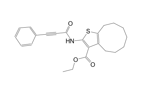 ethyl 2-[(3-phenyl-2-propynoyl)amino]-5,6,7,8,9,10-hexahydro-4H-cyclonona[b]thiophene-3-carboxylate