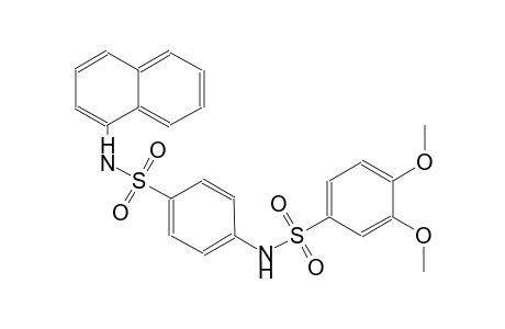 3,4-dimethoxy-N-{4-[(1-naphthylamino)sulfonyl]phenyl}benzenesulfonamide