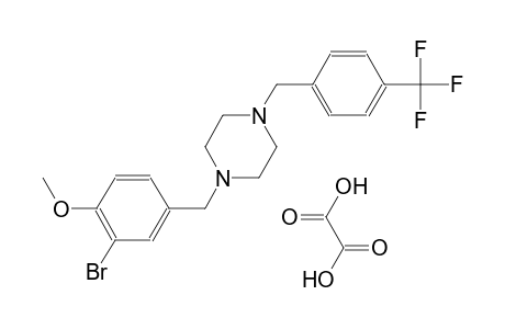 1-(3-bromo-4-methoxybenzyl)-4-[4-(trifluoromethyl)benzyl]piperazine oxalate
