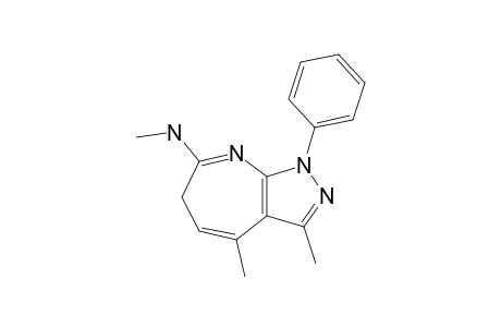 3,4-DIMETHYL-7-METHYLAMINO-1-PHENYL-6H-PYRAZOLO-[3,4-B]-AZEPINE