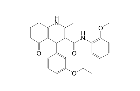 4-(3-Ethoxyphenyl)-N-(2-methoxyphenyl)-2-methyl-5-oxidanylidene-4,6,7,8-tetrahydro-1H-quinoline-3-carboxamide