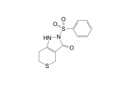 2-(Phenylsulfonyl)-1,4,6,7-tetrahydrothiopyrano[4,3-c]pyrazol-3(2H)-one