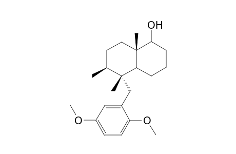 trans-Decahydro-5.alpha.[2,5-dimethoxyphenyl)methyl]-5.beta.,6.beta.,8a.beta.-trimethyl-1-naphthalenol