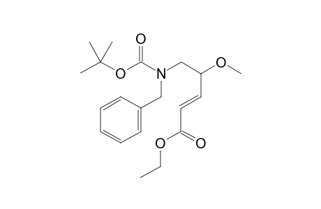 (E)-Ethyl 5-[benzyl(t-butoxycarbonyl)amino]-4-methoxypent-2-enoate