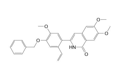 1(2H)-Isoquinolinone, 3-[2-ethenyl-5-methoxy-4-(phenylmethoxy)phenyl]-6,7-dimethoxy-