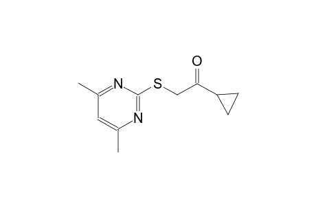 1-cyclopropyl-2-[(4,6-dimethyl-2-pyrimidinyl)sulfanyl]ethanone