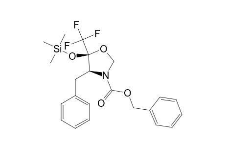 (4S,5S)-4-BENZYL-N-(BENZYLOXYCARBONYL)-5-(TRIFLUOROMETHYL)-5-[(TRIMETHYLSILYL)-OXY]-1,3-OXAZOLIDINE