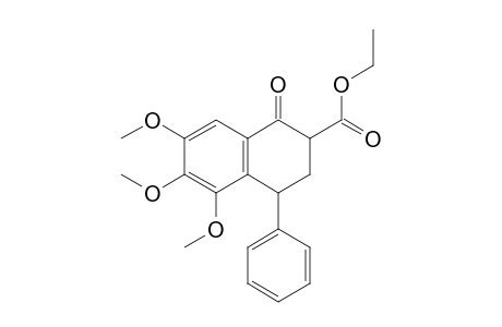 Ethyl-3,4-dihydro-4-phenyl-5,6,7-trimethoxy-1(2H)-naphthalenone-2-carboxylate
