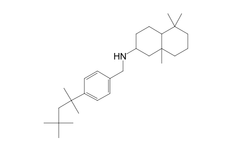 2-Naphthalenamine, decahydro-5,5,8a-trimethyl-N-[[4-(1,1,3,3-tetramethylbutyl)phenyl]methyl]-