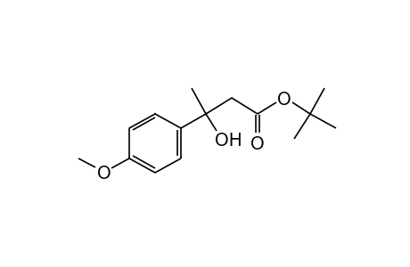 BUTYRIC ACID, 3-HYDROXY-3-/P- METHOXYPHENYL/-, TERT-BUTYL ESTER