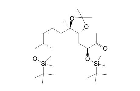 (S)-3-(ter-Butyldimethylsiloxy)-4-{(4R,5R)-5-[(S)-5-(tert-butyldimethylsiloxy)-4-methylpentyl]-2,2,5-trimethyl-1,3-dioxolan-4-yl}butan-2-one