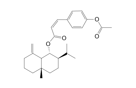 6-ALPHA-([4'-ACETOXY]-7'Z-COUMARYLOXY)-EUDESM-4(14)-ENE