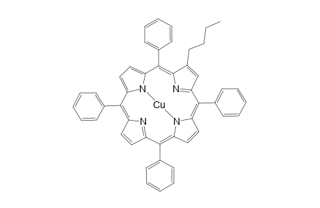(2-Butyl-5,10,15,20-tetraphenylporphyrinato)copper