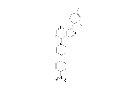 1H-pyrazolo[3,4-d]pyrimidine, 1-(2,4-dimethylphenyl)-4-[4-(4-nitrophenyl)-1-piperazinyl]-