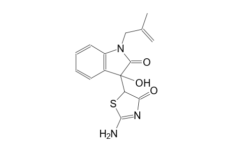 2H-indol-2-one, 3-(2-amino-4,5-dihydro-4-oxo-5-thiazolyl)-1,3-dihydro-3-hydroxy-1-(2-methyl-2-propenyl)-