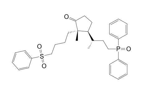 (1'RS,2RS,3RS)-3-[3'-(DIPHENYLPHOSPHINOYL)-1'-METHYLPROPYL]-2-METHYL-2-[4''-(PHENYLSULFONYL)-BUTYL]-CYClOPENTANONE