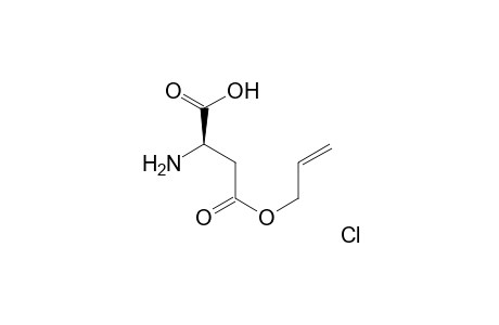 .beta.-Allyl (2R)-aspartate ester hydrochoride
