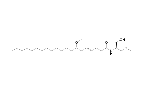 N-[(1S)-2-Hydroxy-1-methoxymethylethyl](4E,7S)-7-methoxy-4-eicosenamide