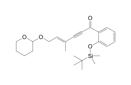 (E)-1-[2-[tert-butyl(dimethyl)silyl]oxyphenyl]-4-methyl-6-(2-oxanyloxy)-1-hex-4-en-2-ynone