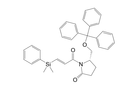 (5S)-1-[(E)-3-[dimethyl(phenyl)silyl]-1-oxoprop-2-enyl]-5-[(triphenylmethyl)oxymethyl]-2-pyrrolidinone