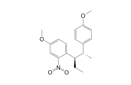 (2R*,3R*)-2-(4-Methoxyphenyl)-3-(2-nitro-4-methoxyphenyl)pentane