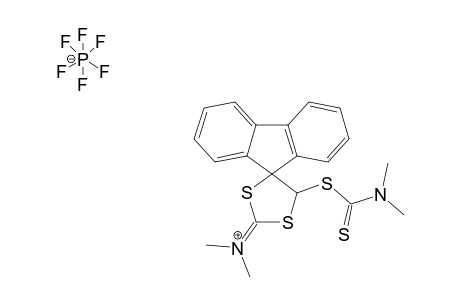 SPIRO-[4-(N,N-DIMETHYLDITHIOCARBAMATO)-2-(N,N-DIMETHYLIMINO)-1,3-DITHIOLANE-5,9'-FLUORENE]-HEXAFLUOROPHOSPHATE