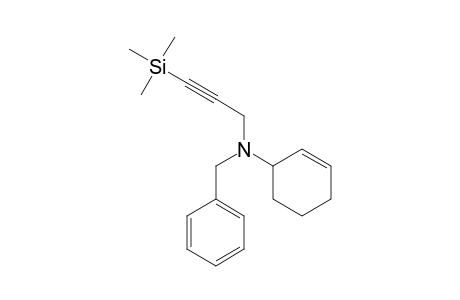 N-Benzyl-N-(2-cyclohexen-1-yl)(3-(trimethylsilyl)-2-propynyl)amine
