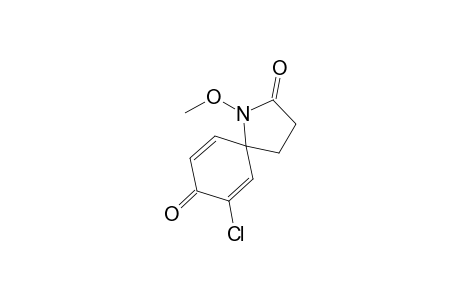 7-Chloro-1-methoxy-1-azaspiro[4.5]deca-6,9-diene-2,8-dione