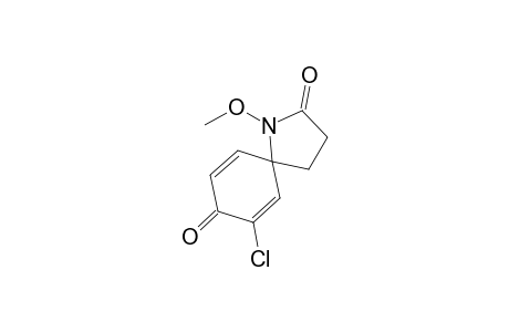 7-Chloro-1-methoxy-1-azaspiro[4.5]deca-6,9-diene-2,8-dione