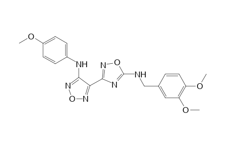 1,2,4-Oxadiazol-5-amine, N-[(3,4-dimethoxyphenyl)methyl]-3-[4-[(4-methoxyphenyl)amino]-1,2,5-oxadiazol-3-yl]-