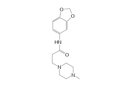 1-piperazinepropanamide, N-(1,3-benzodioxol-5-yl)-4-methyl-