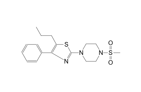 Piperazine, 1-methylsulfonyl-4-(4-phenyl-5-propyl-2-thiazolyl)-