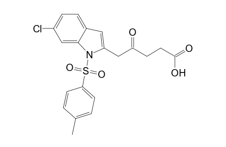 5-{6-Chloro-1-[(4-methylphenyl)sulfonyl]-1H-indol-2-yl}-4-oxopentanoic acid