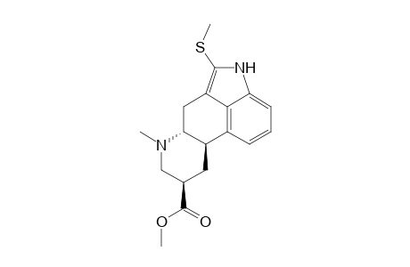2-Methylthio-6-methyl-8.beta.-methoxycarbonyl-ergoline