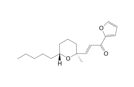 (E)-(2'R*,6'S*)-1-FURAN-2-YL-3-(2'-METHYL-6'-PENTYLTETRAHYDROPYRAN-2'-YL)-PROPENONE