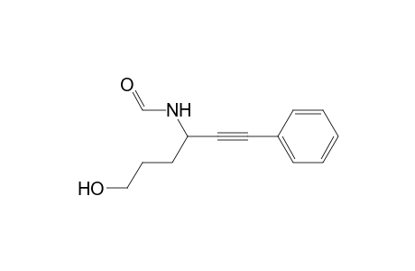 N-(6-Hydroxy-1-phenylhex-1-yn-3-yl)formamide