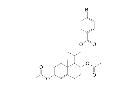 2-(2,6-diacetoxy-8,8a-dimethyl-2,3,4,6,7,8-hexahydro-1H-naphthalen-1-yl)propyl 4-bromobenzoate