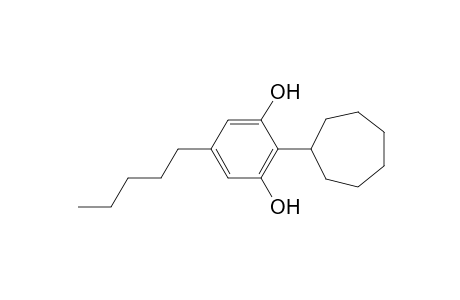 2-Cycloheptyl-5-pentylbenzene-1,3-diol