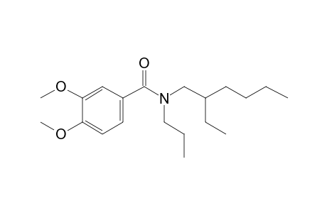 Benzamide, 3,4-dimethoxy-N-propyl-N-(2-ethylhexyl)-