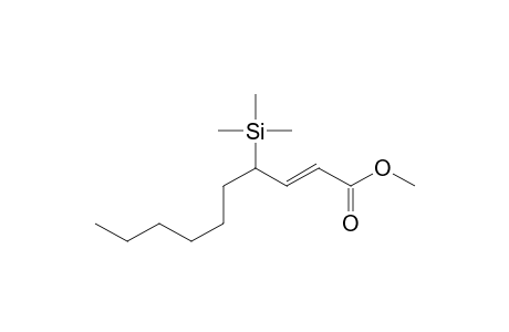 2-Decenoic acid, 4-(trimethylsilyl)-, methyl ester, (E)-(.+-.)-
