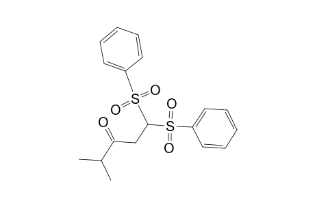 1,1-Bis(phenylsulfonyl)-4-methyl-3-pentanone