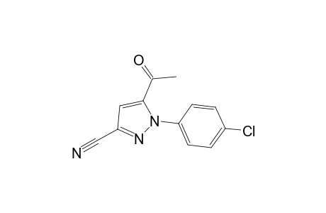 1-(4-chlorophenyl)-5-ethanoyl-pyrazole-3-carbonitrile