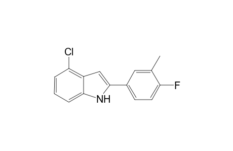 4-Chloro-2-(4-fluoro-3-methylphenyl)-1H-indole