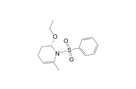 Pyridine, 2-ethoxy-1,2,3,4-tetrahydro-6-methyl-1-(phenylsulfonyl)-
